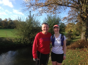Me and Brian from Stamford Striders, smug to have run 10 miles and be back in town before most other people have woken up! Great way to start a Sunday!